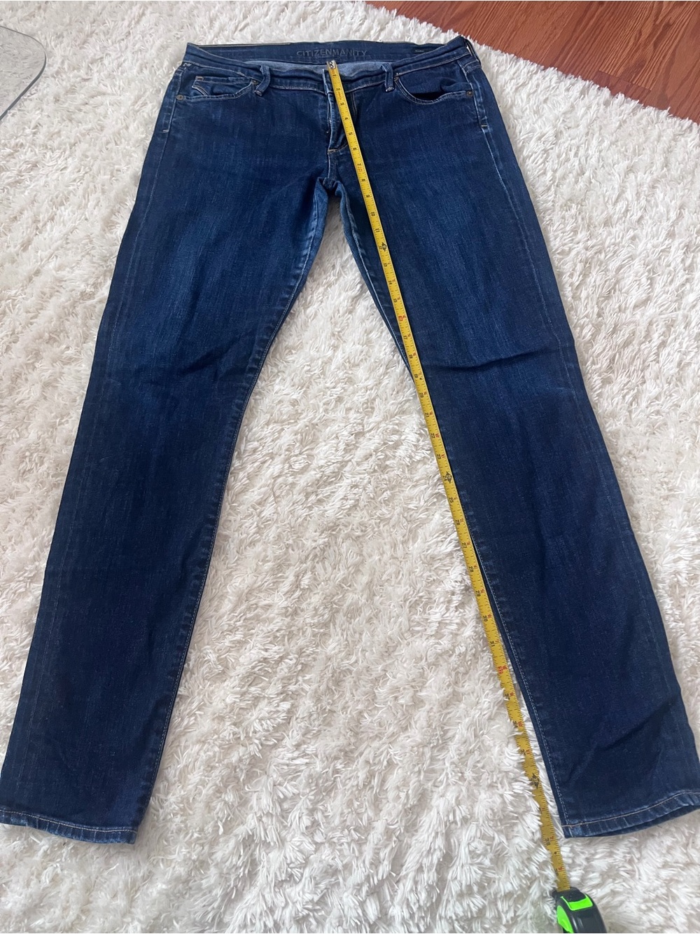 Citizens of Humanity Dark Wash Straight Leg Jeans Low Rise